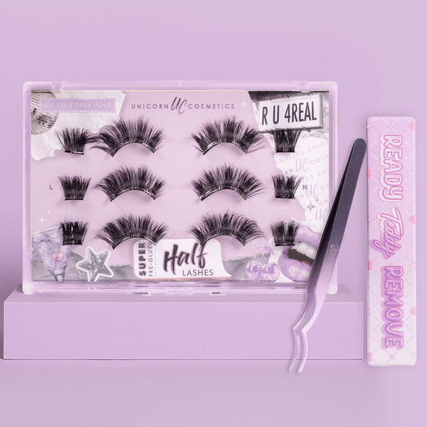 R U 4 REAL Super Pre-Glued Half Strip Lash Starter Kit